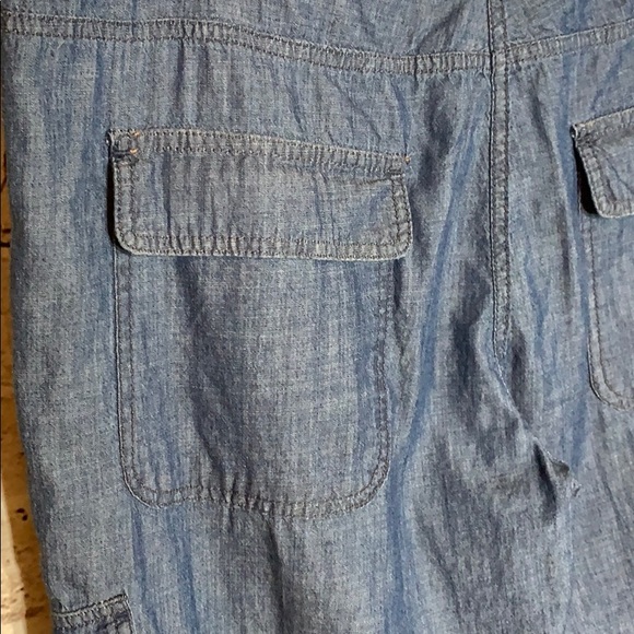 Max Studio NWT chambray cargo pant - Picture 6 of 8